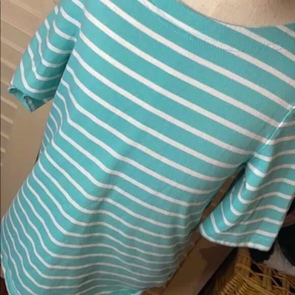 Gap Kids Teal Stripe Top - Picture 3 of 4